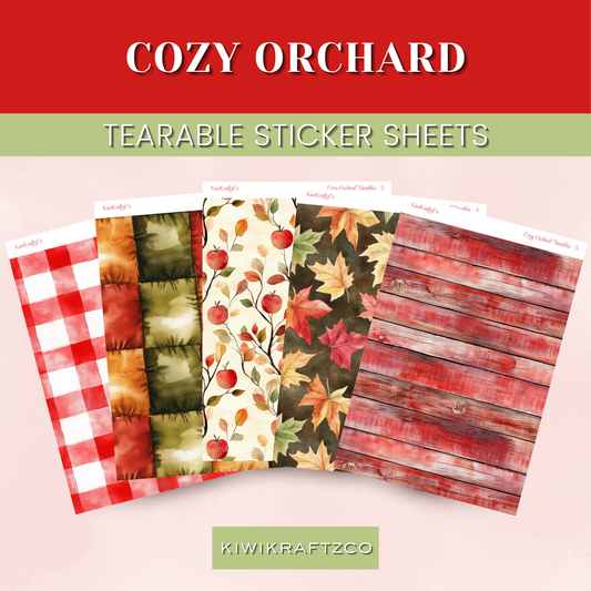 Cozy Orchard Tearable Sticker Sheets