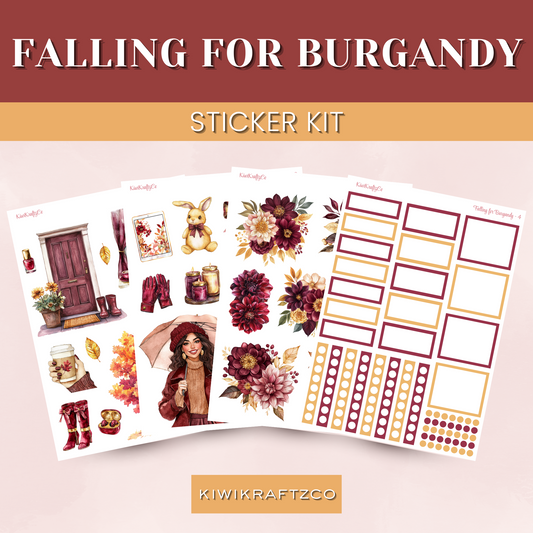 Falling for Burgandy DIGITAL Bundle
