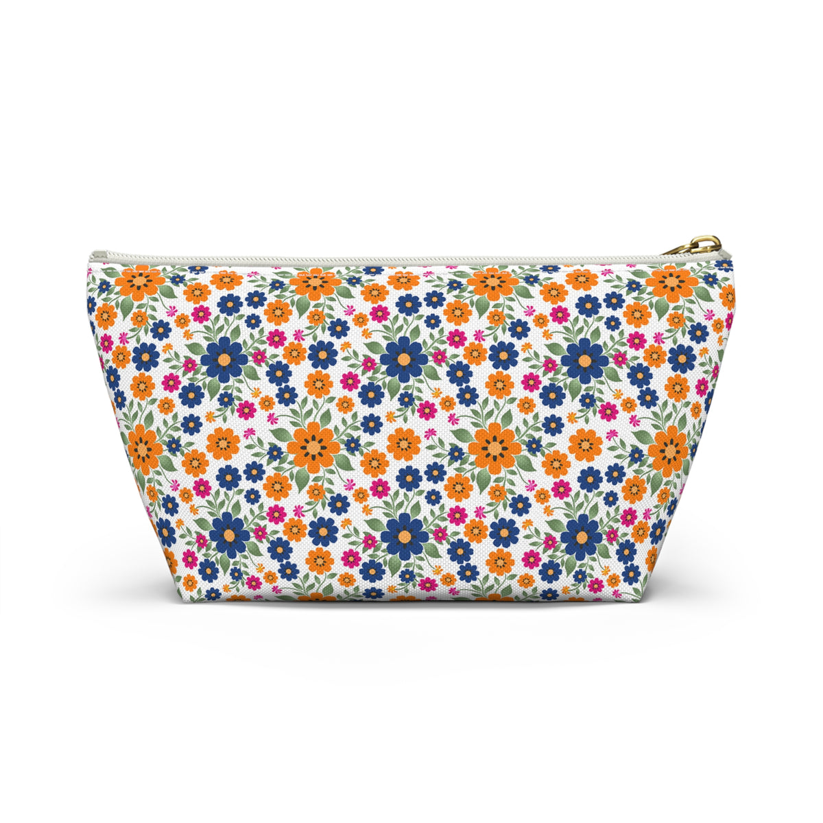 Hispanic Heritage Month - Floral Accessory Pouch w/T-bottom