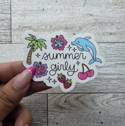 Die Cut Sticker - Summer Girly