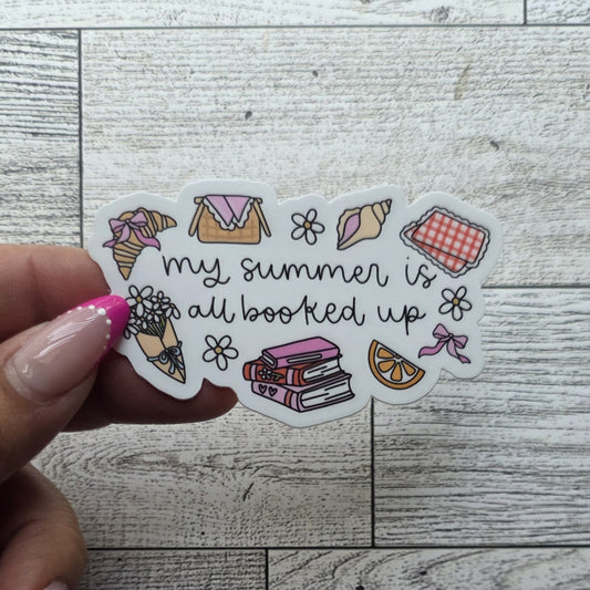 Die Cut Sticker - All Booked Up (Summer)