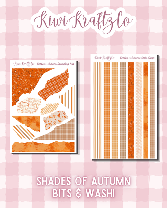 Shades of Autumn Bits & Washi