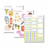 Hot Ghoul Summer PHYSICAL Sticker Kit - Petite Size