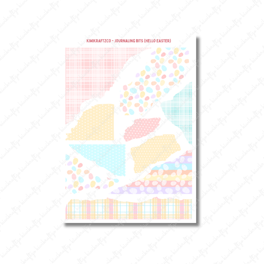 Hello Easter Journaling Bits