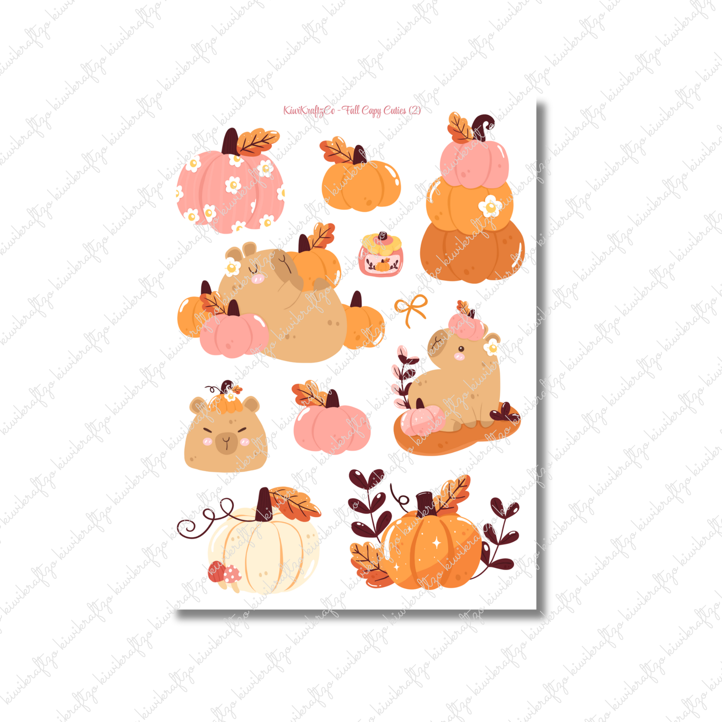 Fall Capy Cuties DIGITAL Bundle