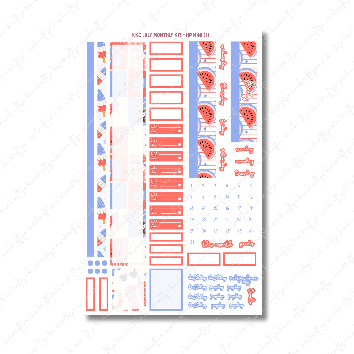July Monthly Kit - HP Mini