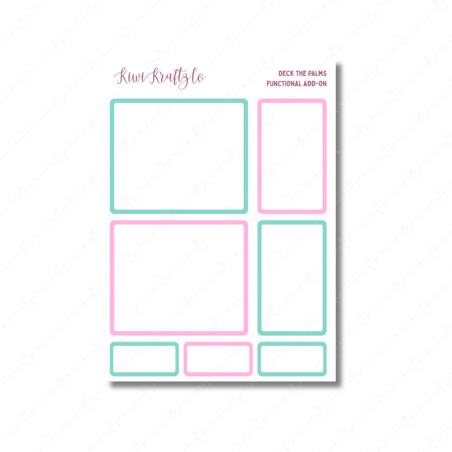 Deck the Palms PHYSICAL Sticker Kit - Standard Size