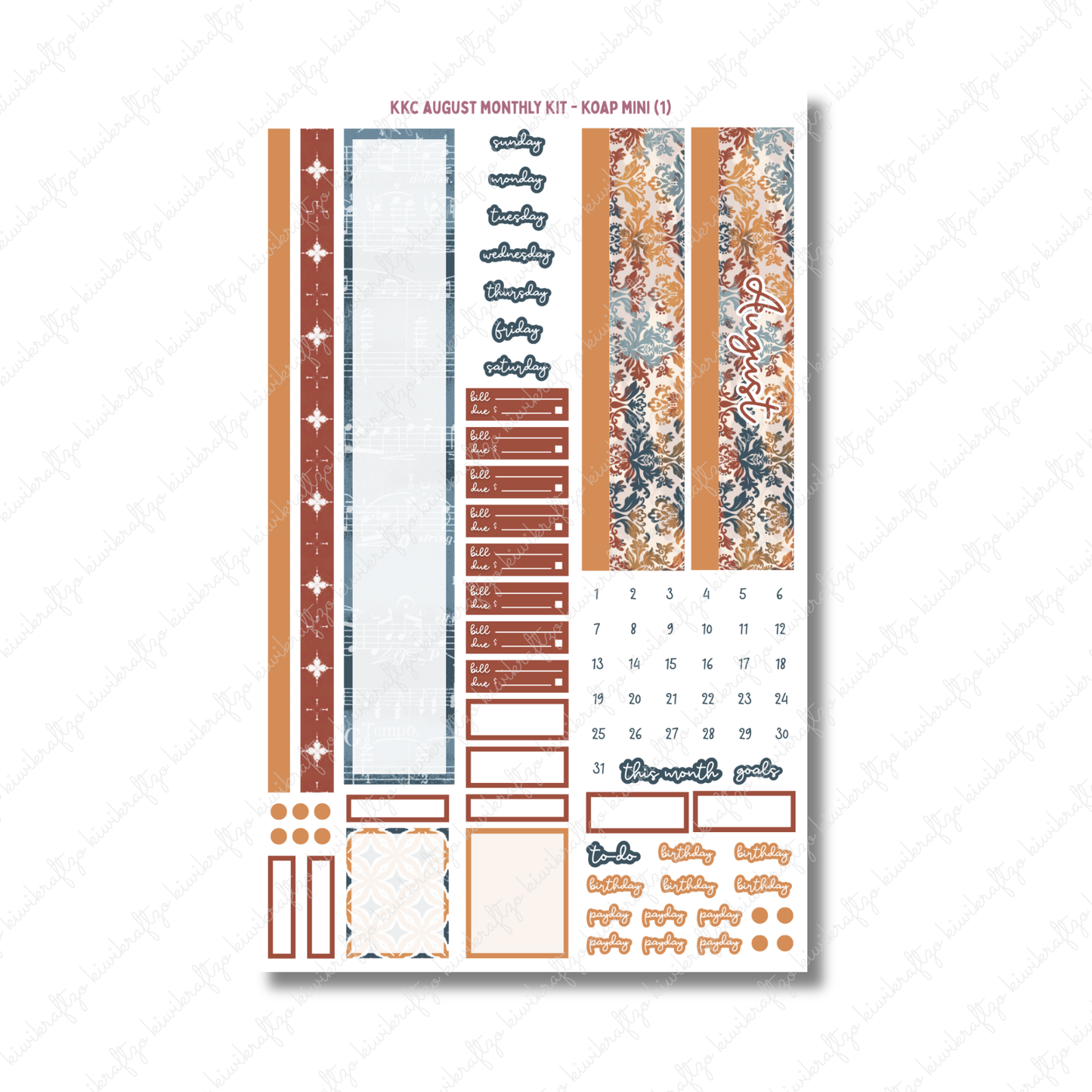 August Monthly Kit - KOAP Mini