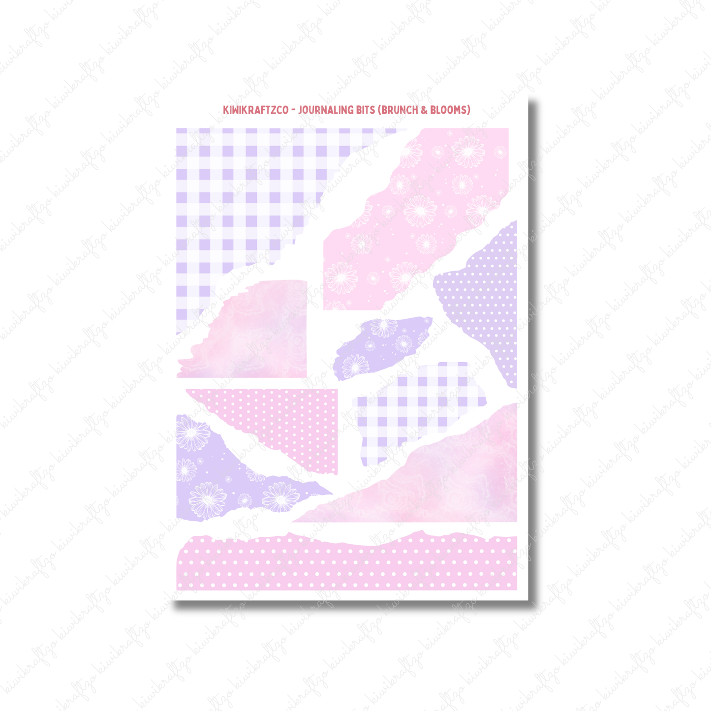 Brunch & Blooms Journaling Bits DIGITAL