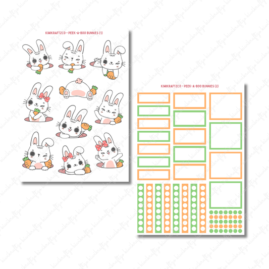 Peek-a-boo Bunnies DIGITAL Bundle