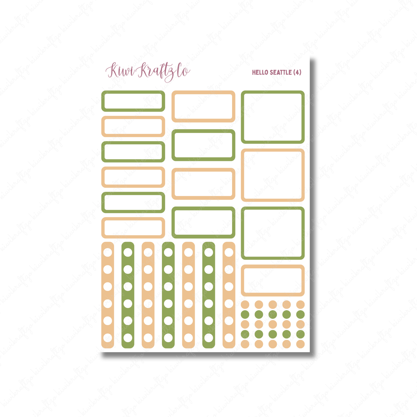 Hello Seattle PHYSICAL Sticker Kit - Standard Size