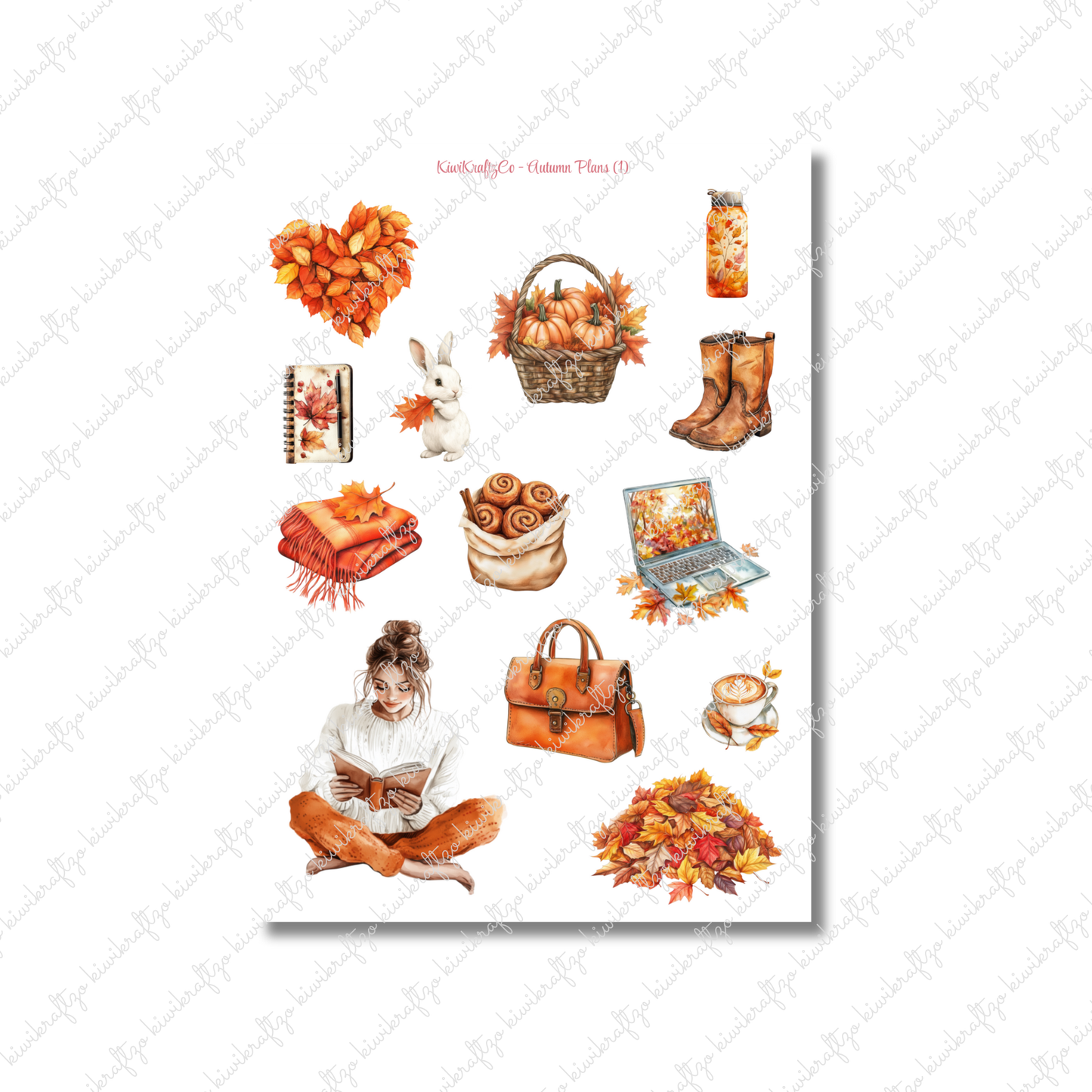 Autumn Plans PHYSICAL Sticker Kit - Petite Size