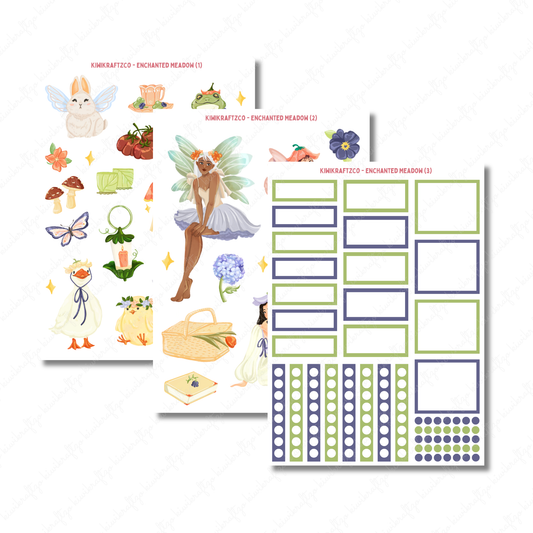 Enchanted Meadow PHYSICAL Sticker Kit - Petite Size
