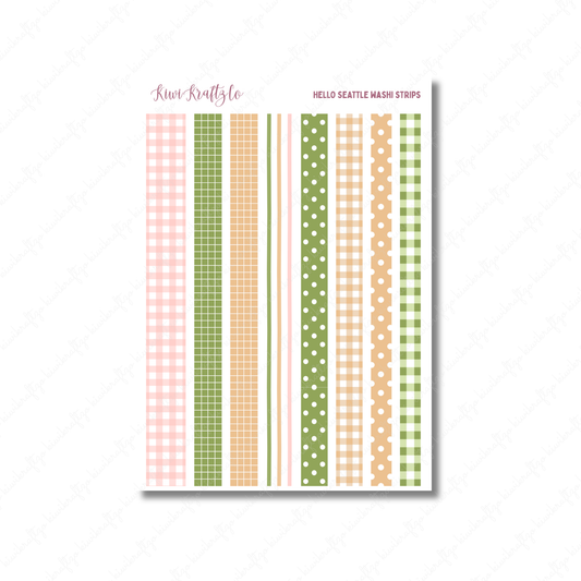 Hello Seattle Washi Strips