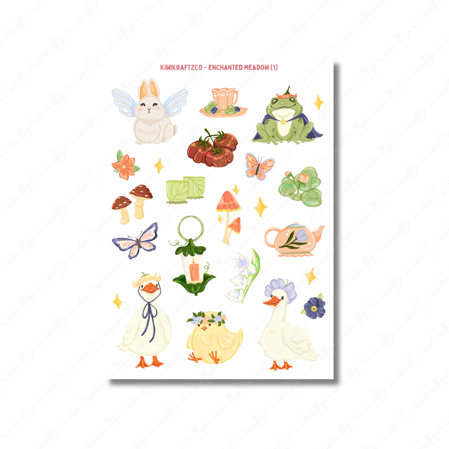 Enchanted Meadow PHYSICAL Sticker Kit - Petite Size