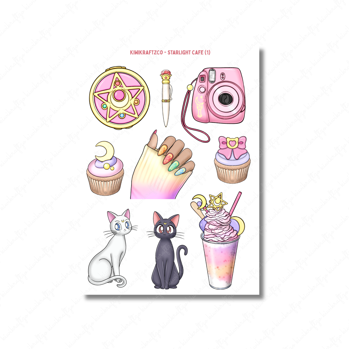 Starlight Cafe PHYSICAL Sticker Kit - Standard Size