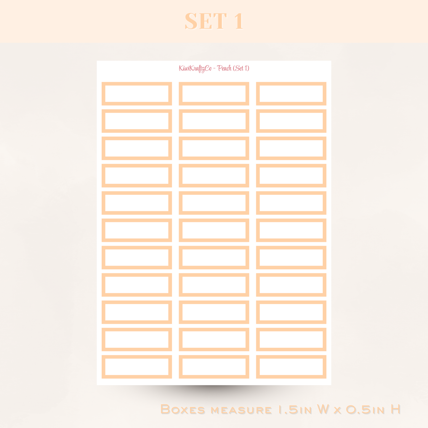 Pastel Functional Shapes - Peach