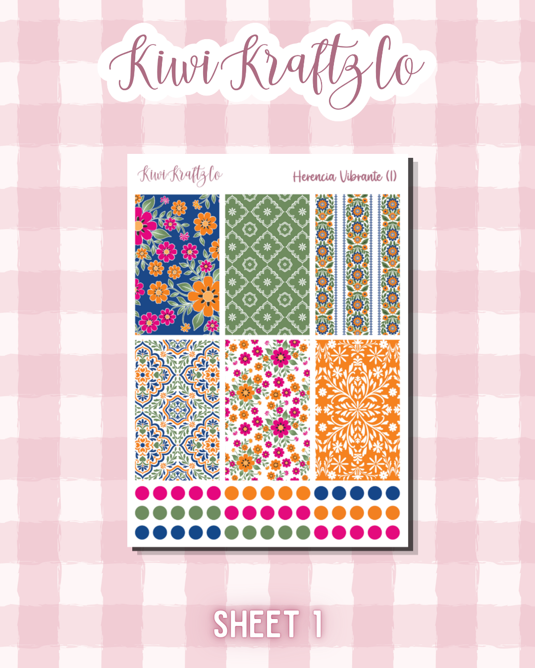 Herencia Vibrante PHYSICAL Sticker Kit - Standard Size