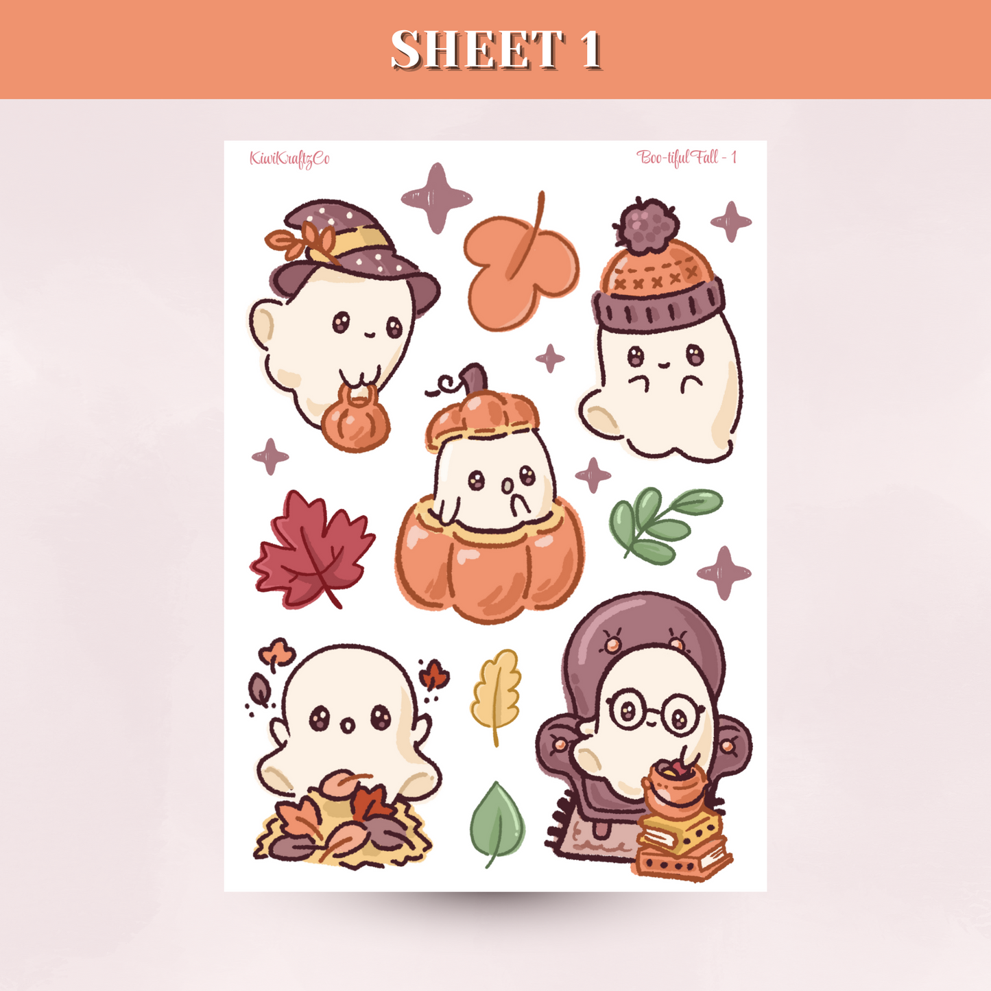 Boo-tiful Fall PHYSICAL Sticker Kit - Standard Size