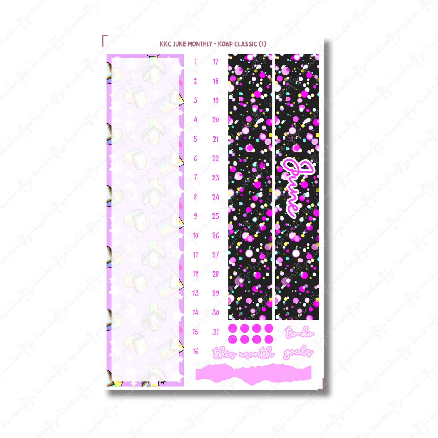 June Monthly Sticker Kit - KOAP Classic (PRIDE)