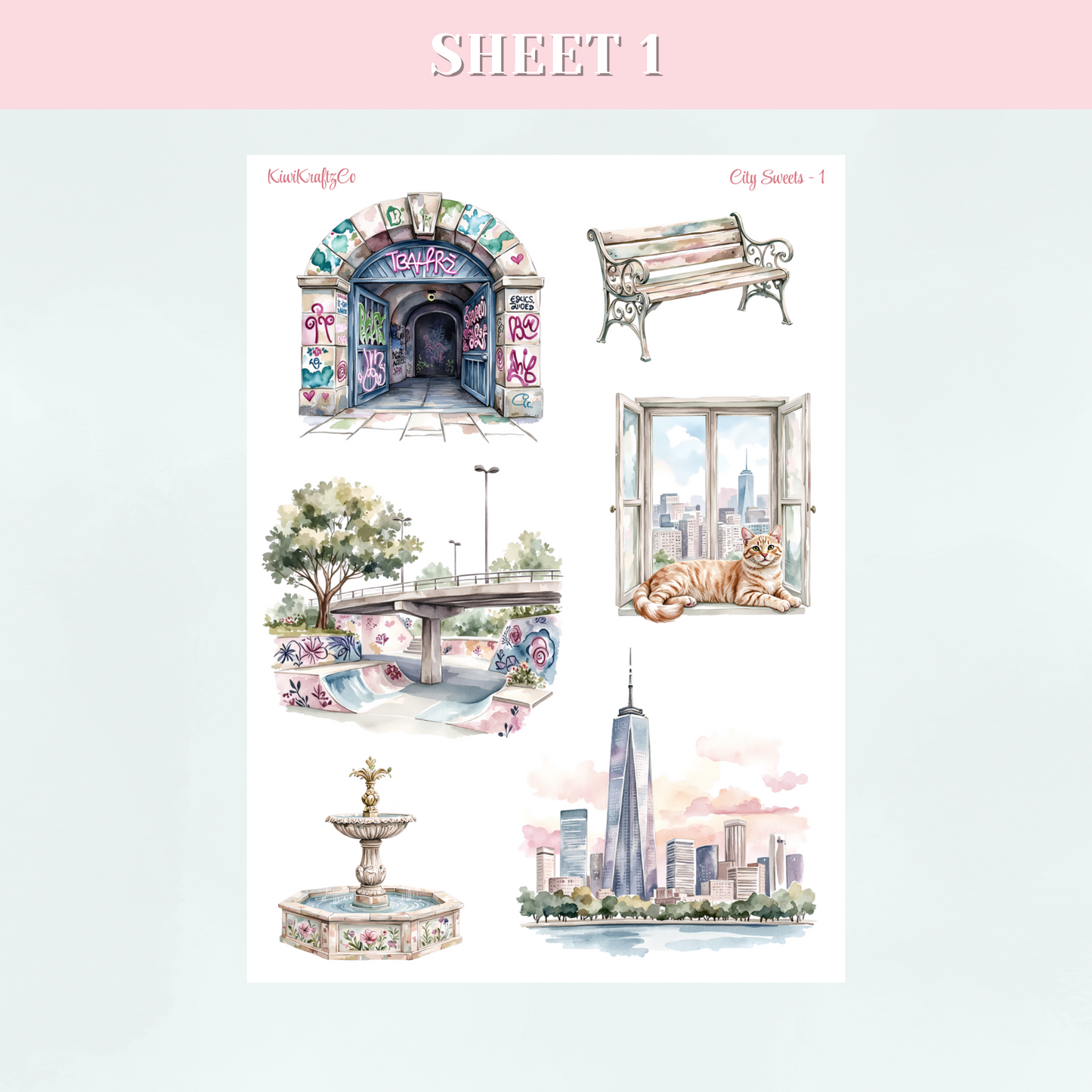 City Sweets PHYSICAL Sticker Kit