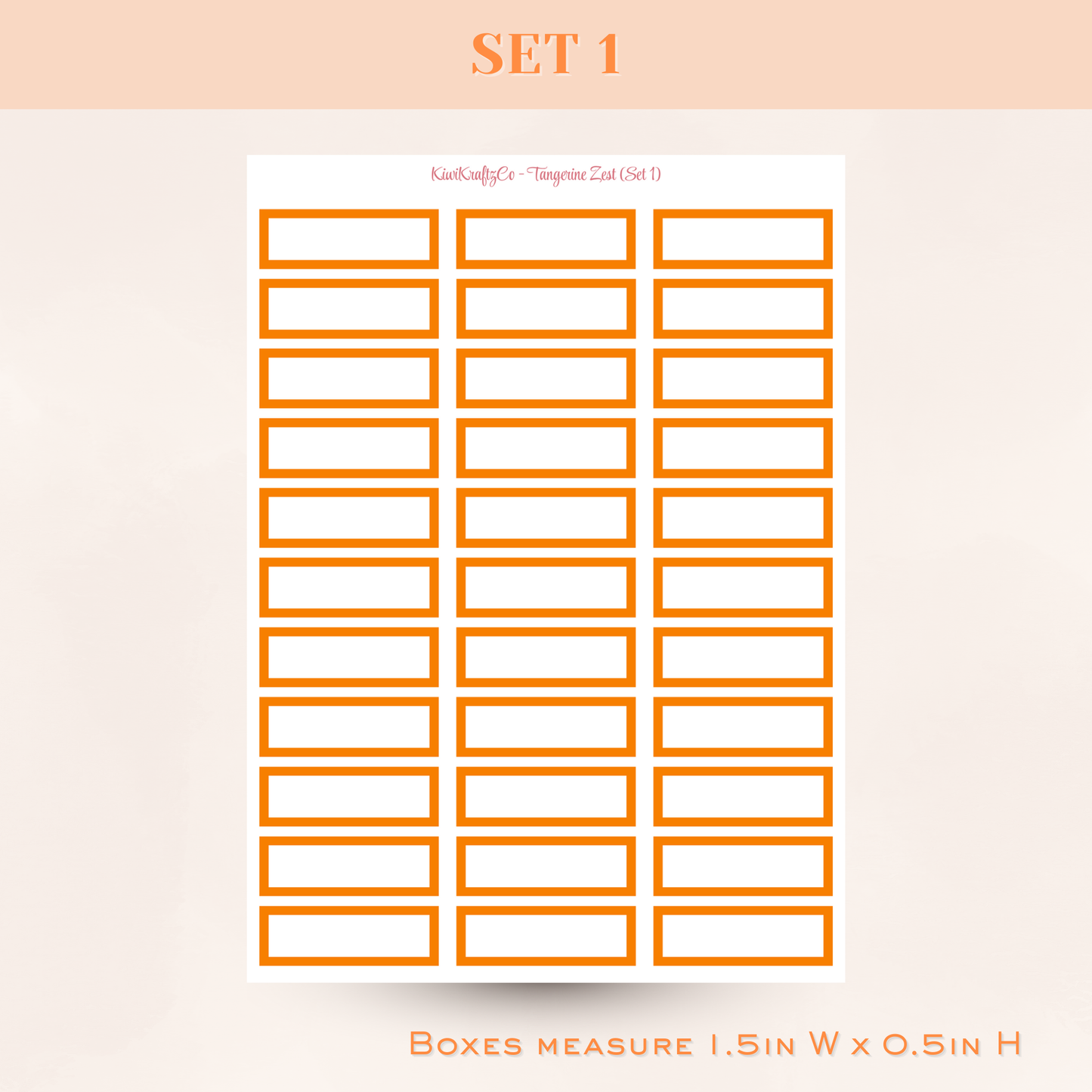 Classic Rainbow Functional Shapes - Tangerine Zest