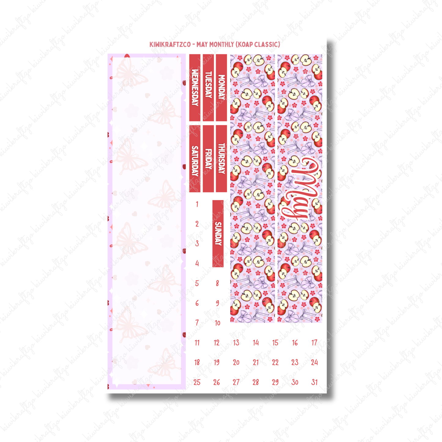 May Monthly Sticker Kit - KOAP Classic
