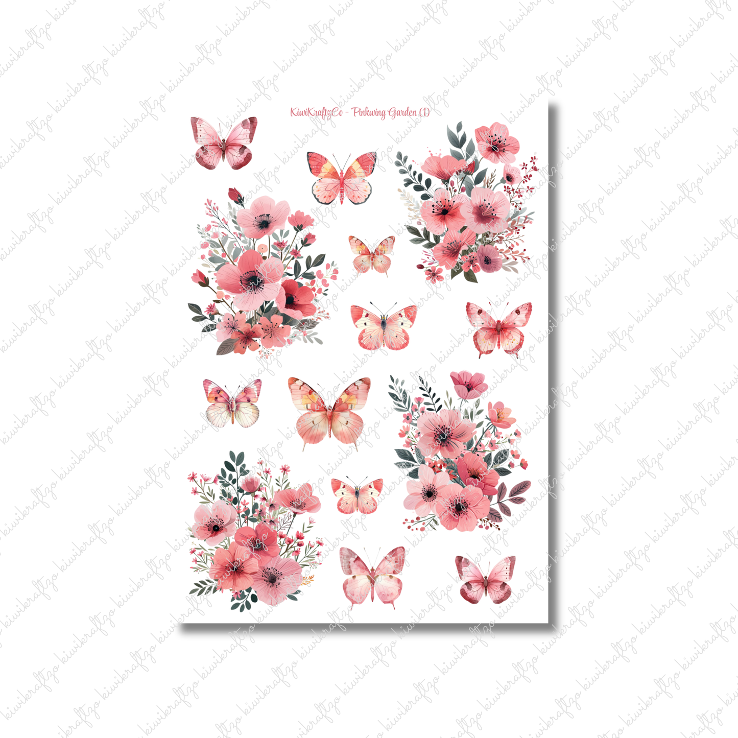 Pinkwing Garden PHYSICAL Sticker Kit - Petite Size