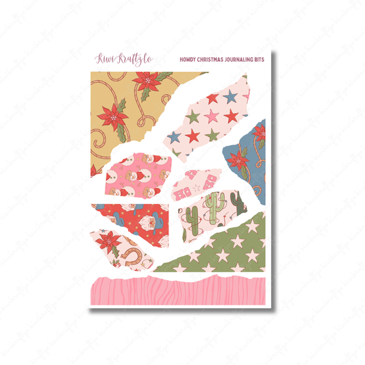Howdy Christmas Journaling Bits