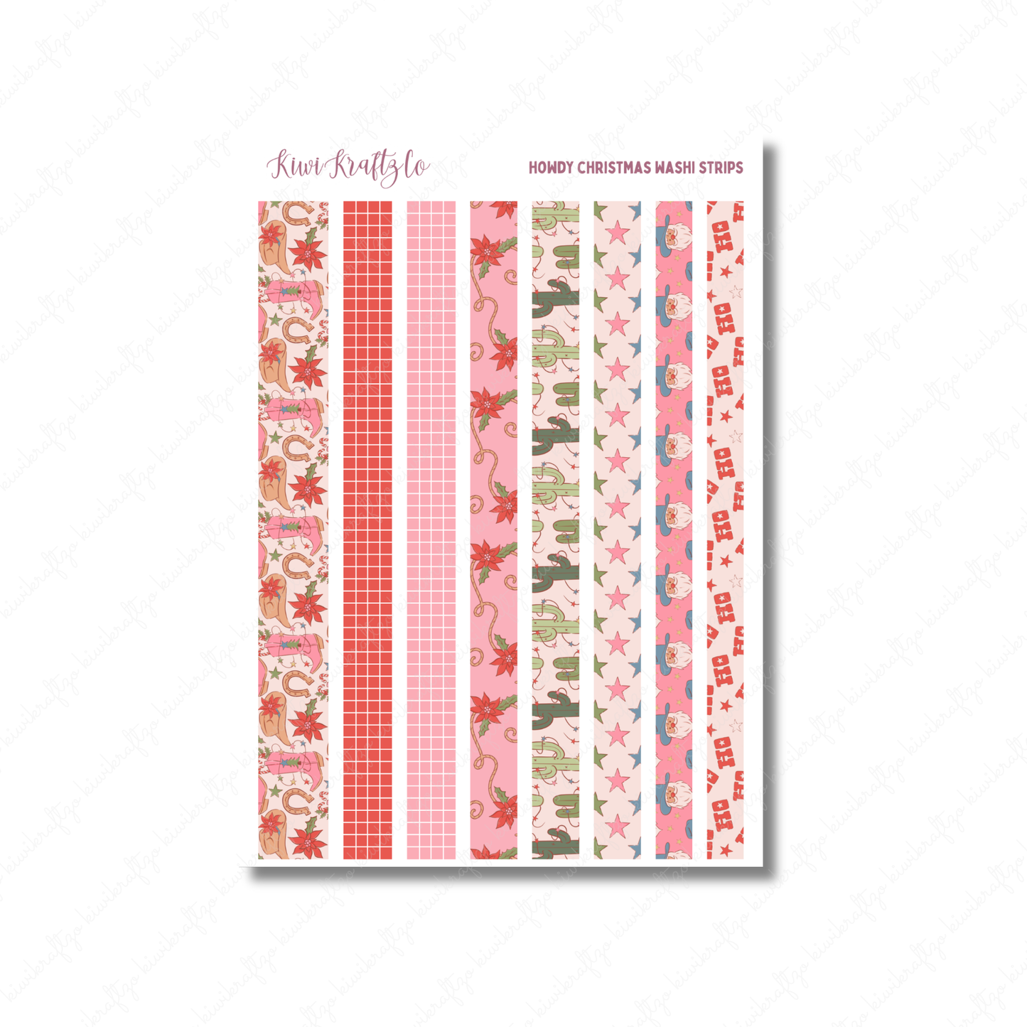 Howdy Christmas Washi Strips