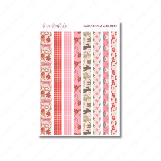 Howdy Christmas Washi Strips