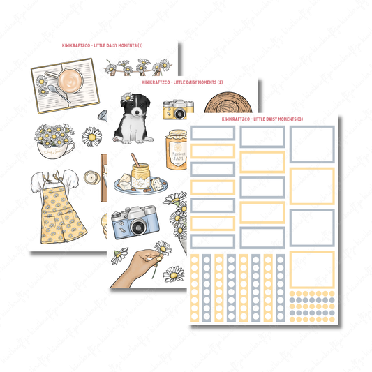 Little Daisy Moments PHYSICAL Sticker Kit - Standard Size
