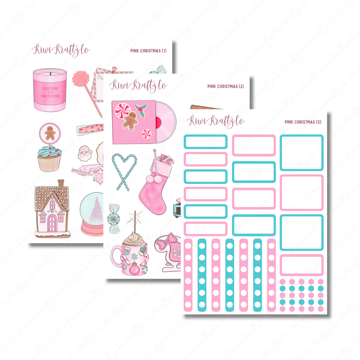Pink Christmas DIGITAL Bundle