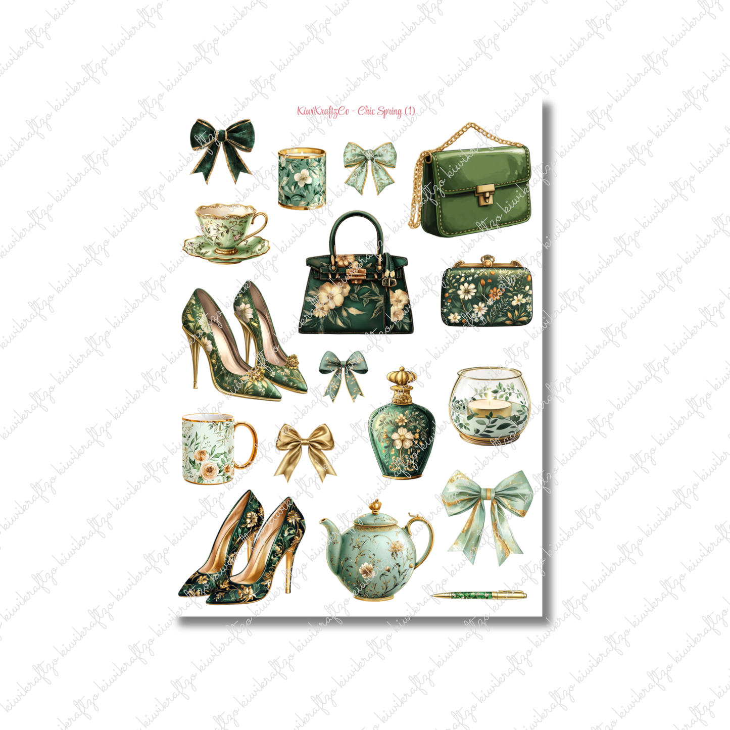 Chic Spring PHYSICAL Sticker Kit - Petite Size