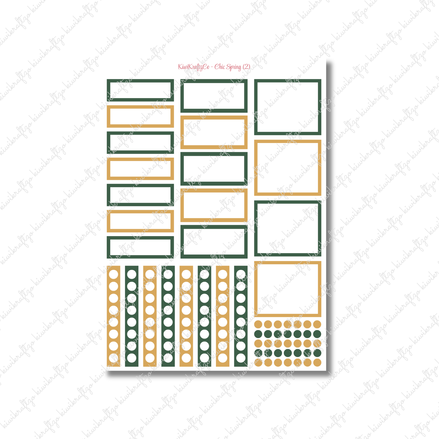 Chic Spring PHYSICAL Sticker Kit - Petite Size