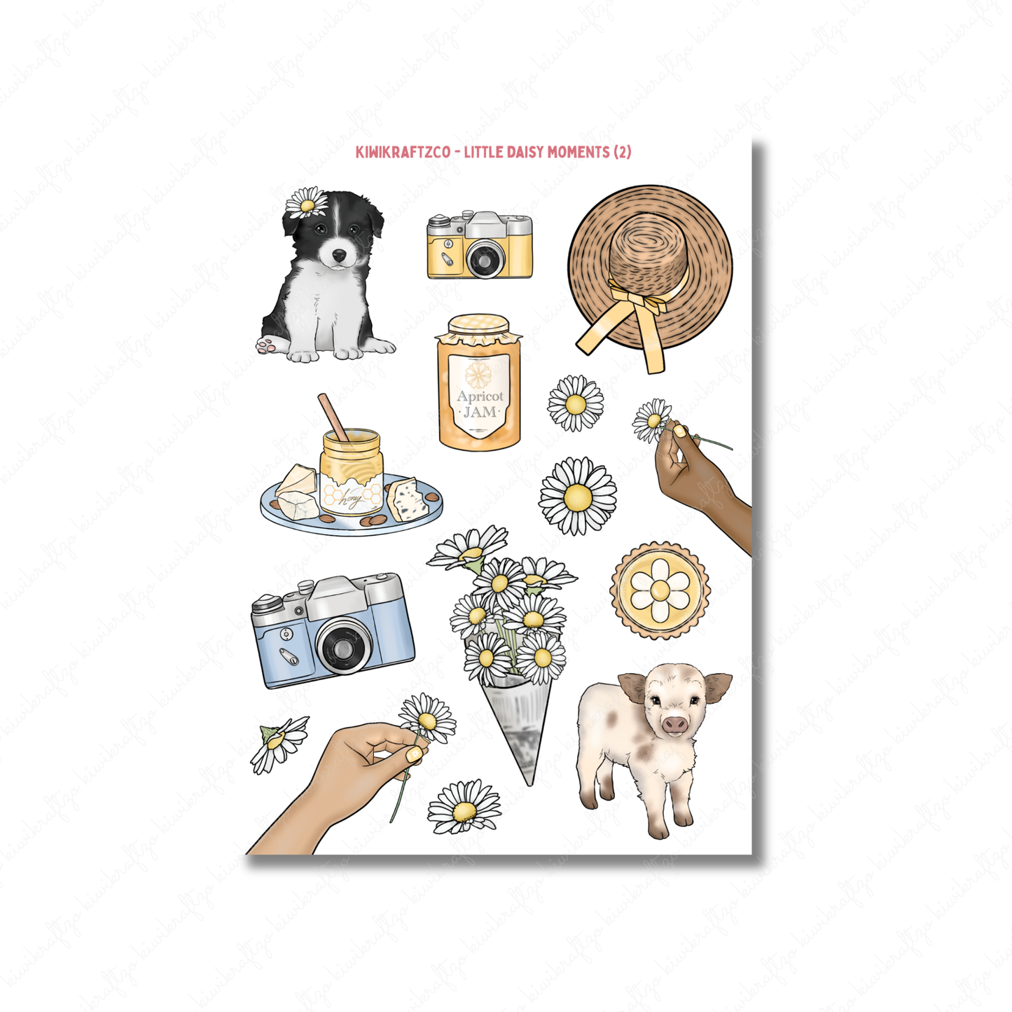 Little Daisy Moments PHYSICAL Sticker Kit - Petite Size