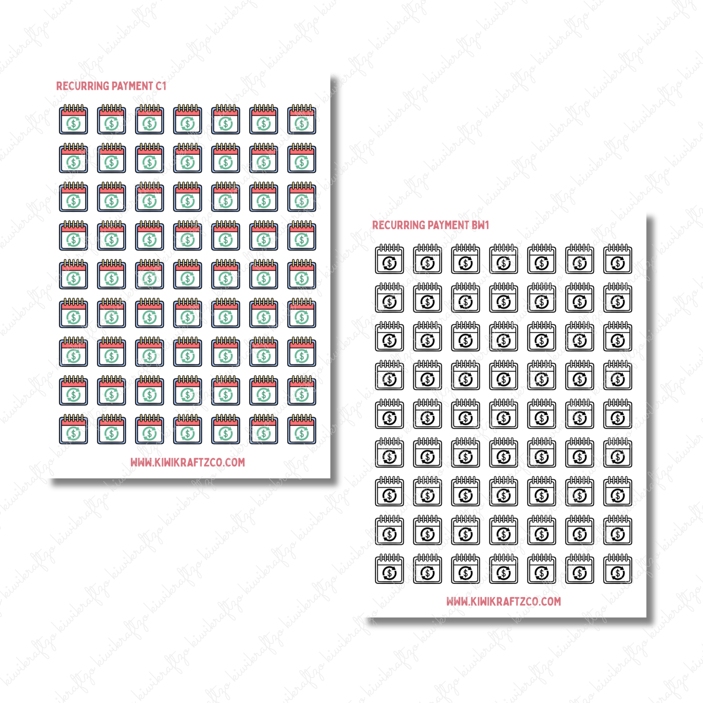 Recurring Payment Icons