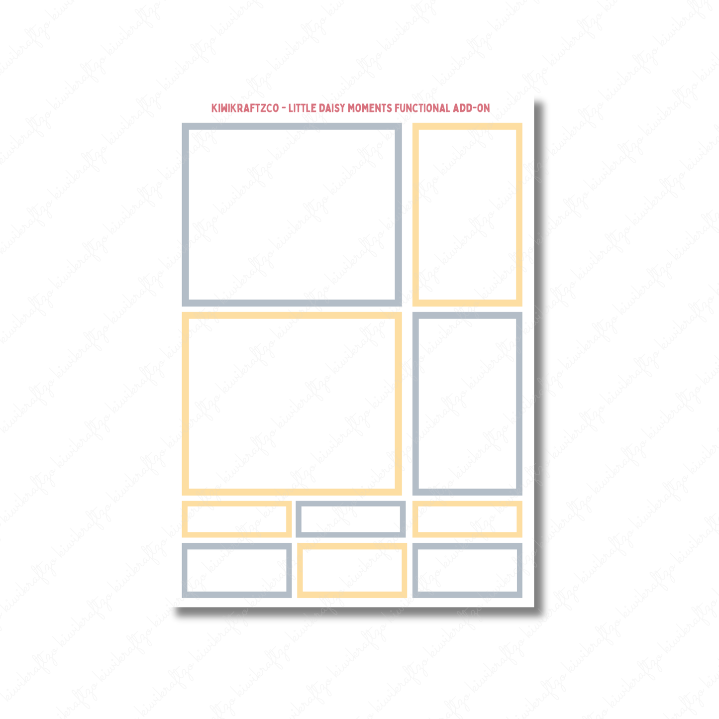 Little Daisy Moments PHYSICAL Sticker Kit - Petite Size