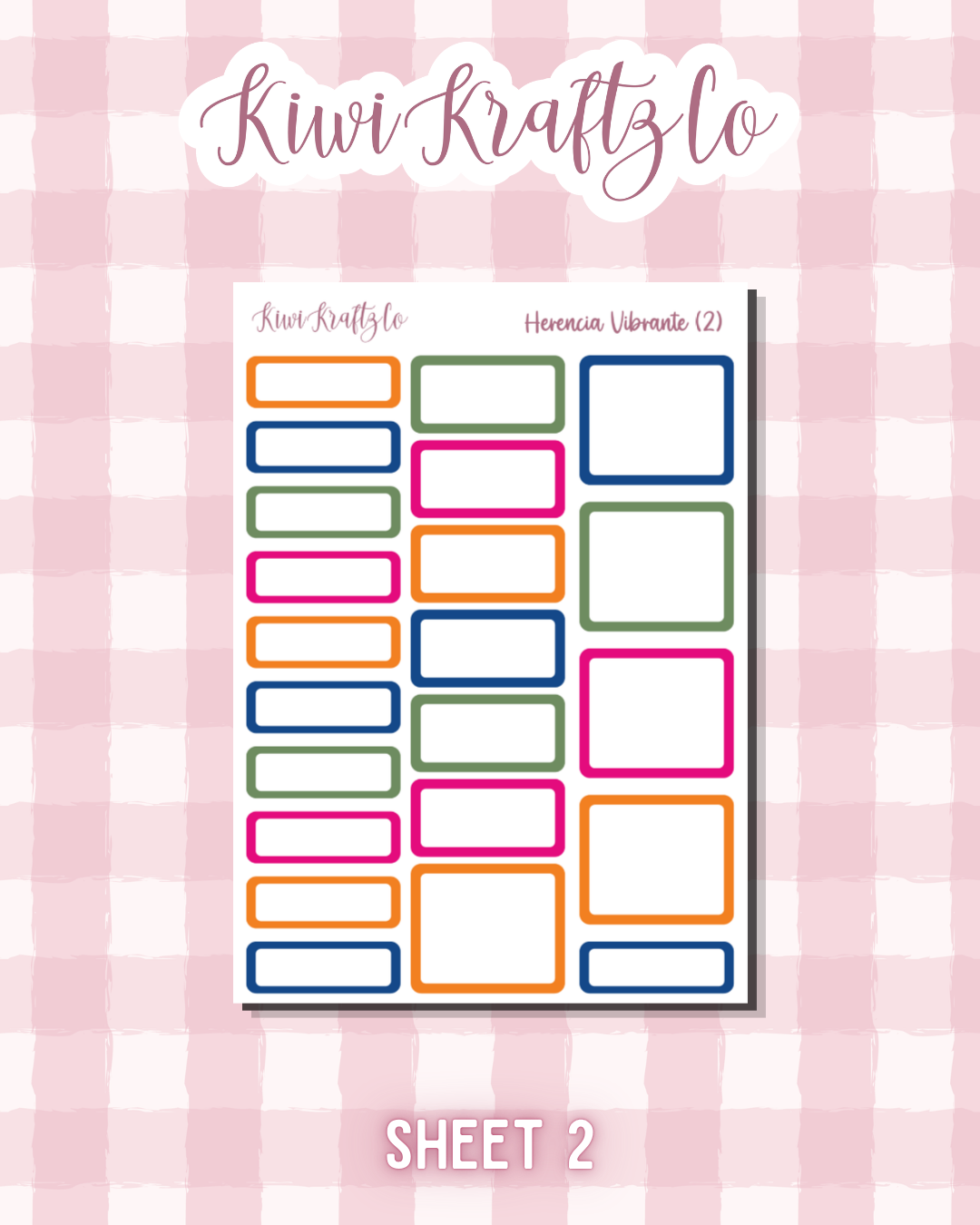 Herencia Vibrante PHYSICAL Sticker Kit - Standard Size