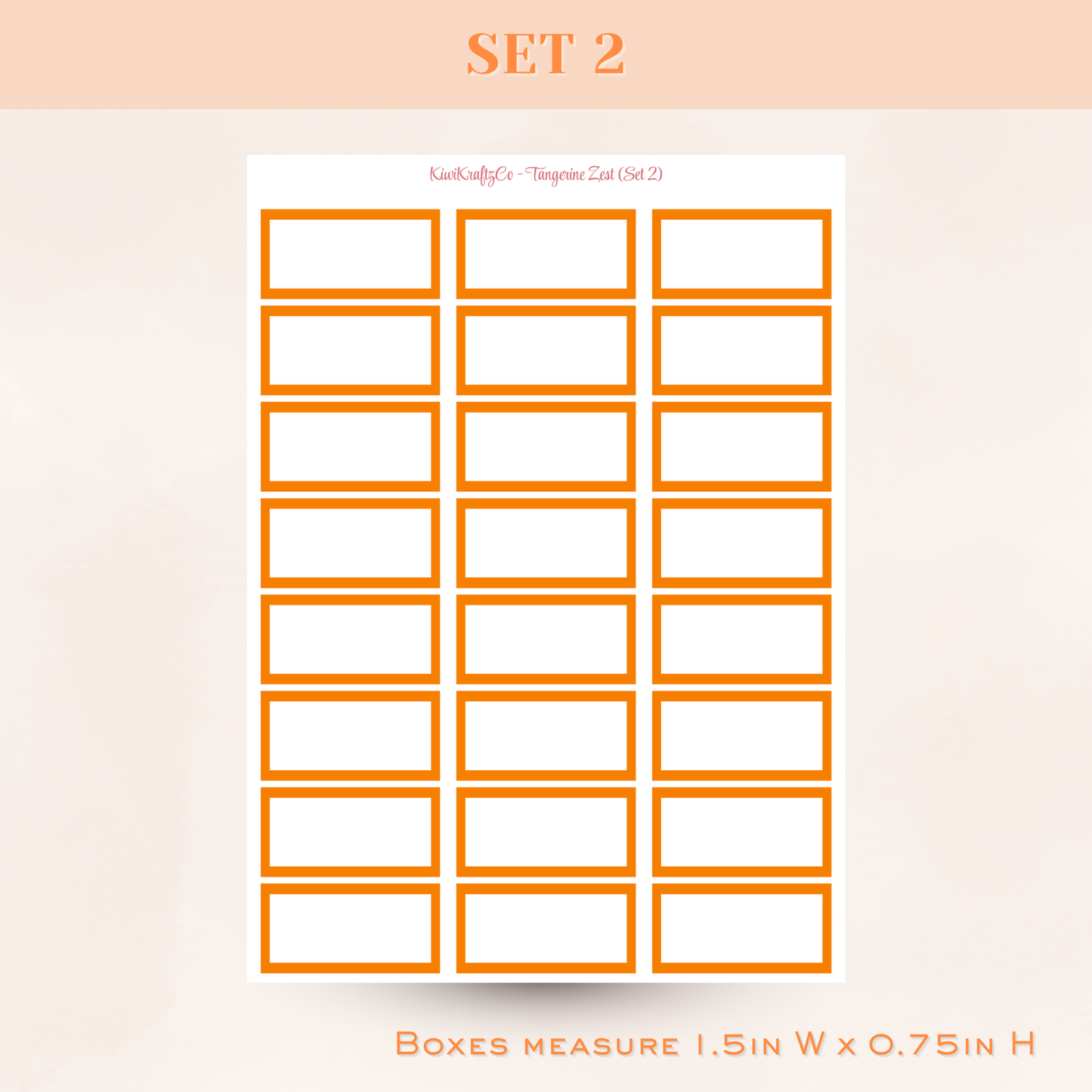 Classic Rainbow Functional Shapes - Tangerine Zest