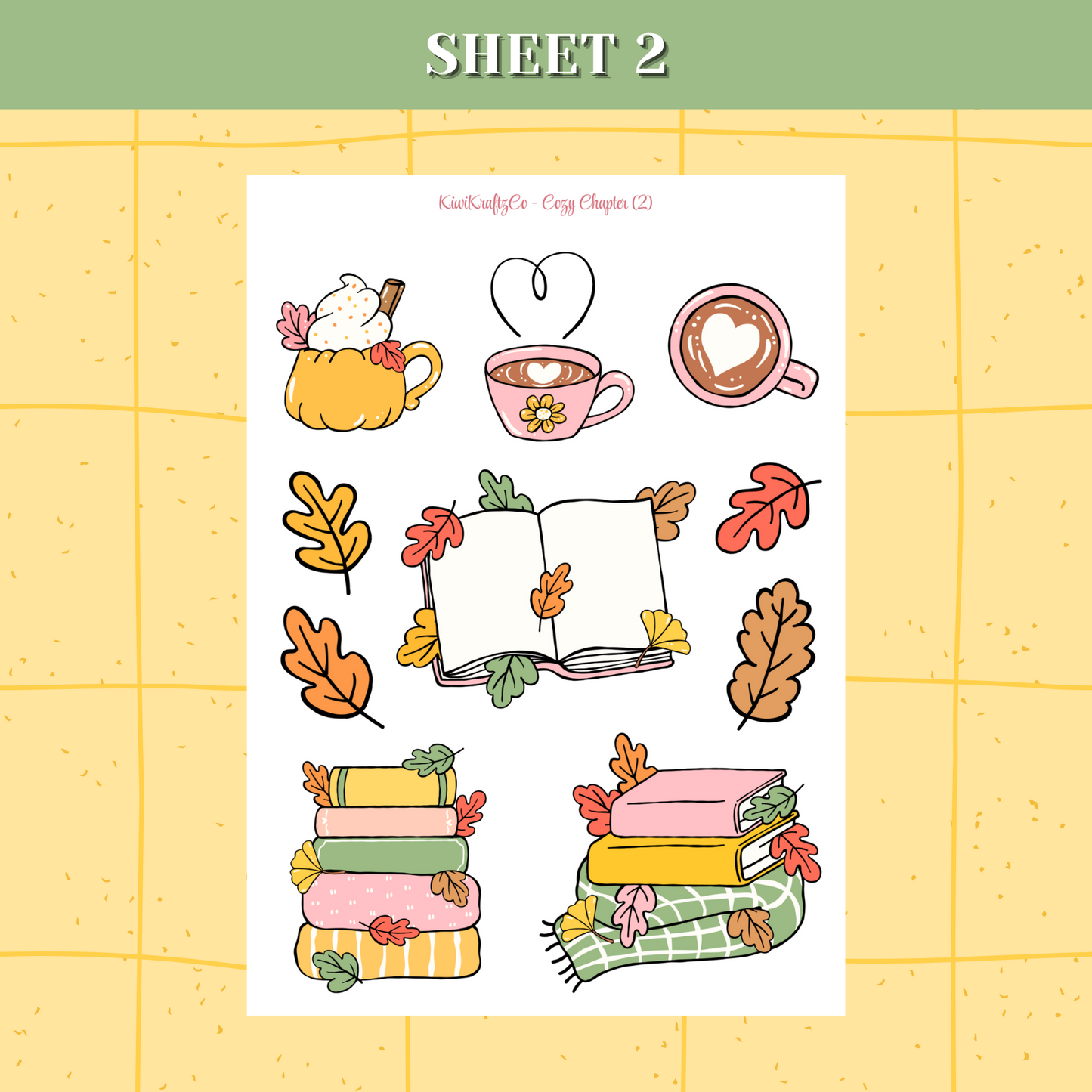 Cozy Chapter PHYSICAL Sticker Kit - Petite Size