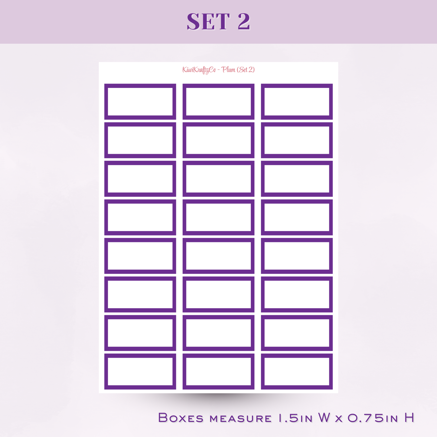 Jewel Tones Functional Shapes - Plum