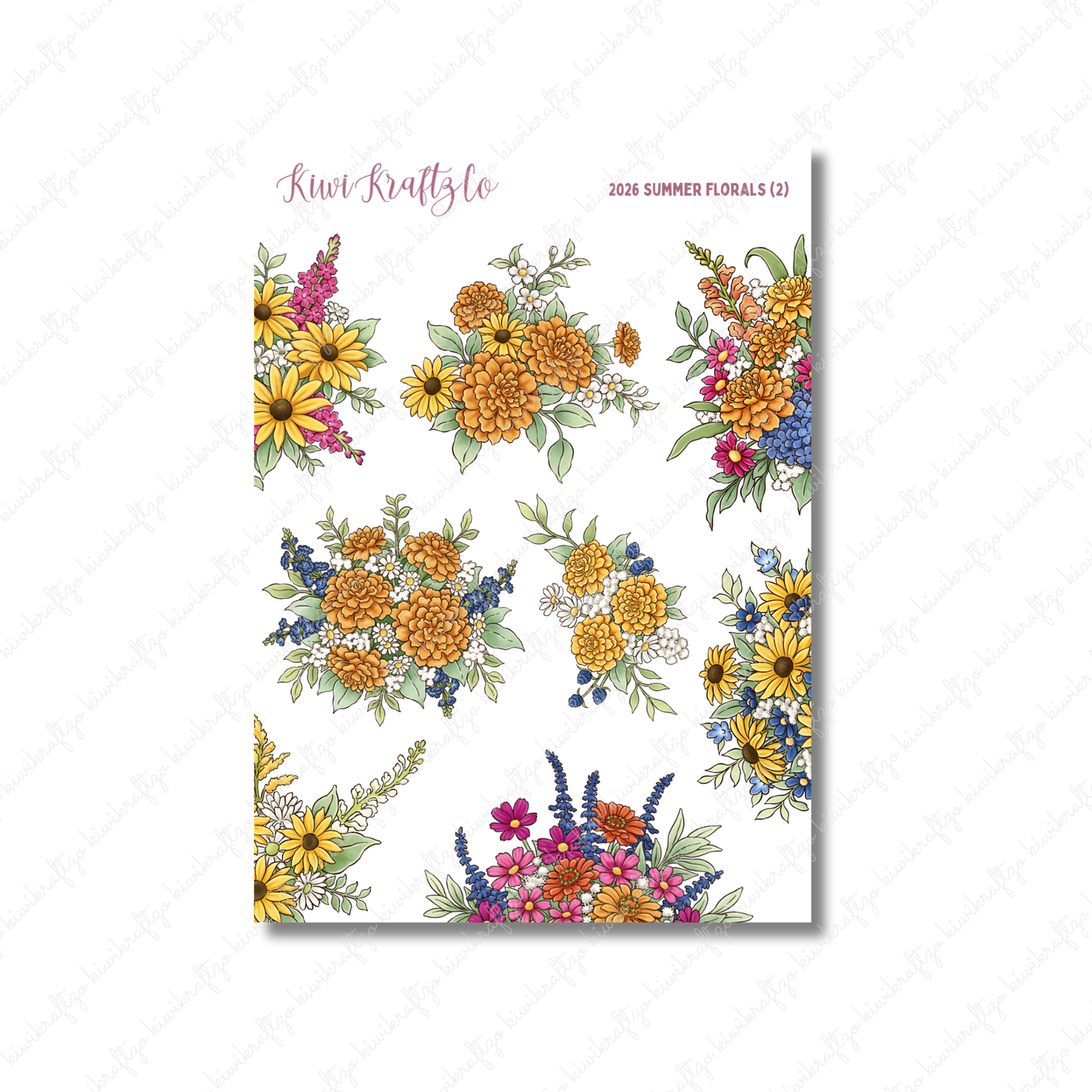 2026 Summer Florals - Standard Size