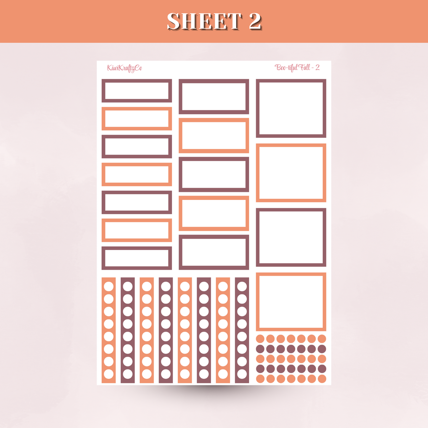 Boo-tiful Fall PHYSICAL Sticker Kit - Standard Size