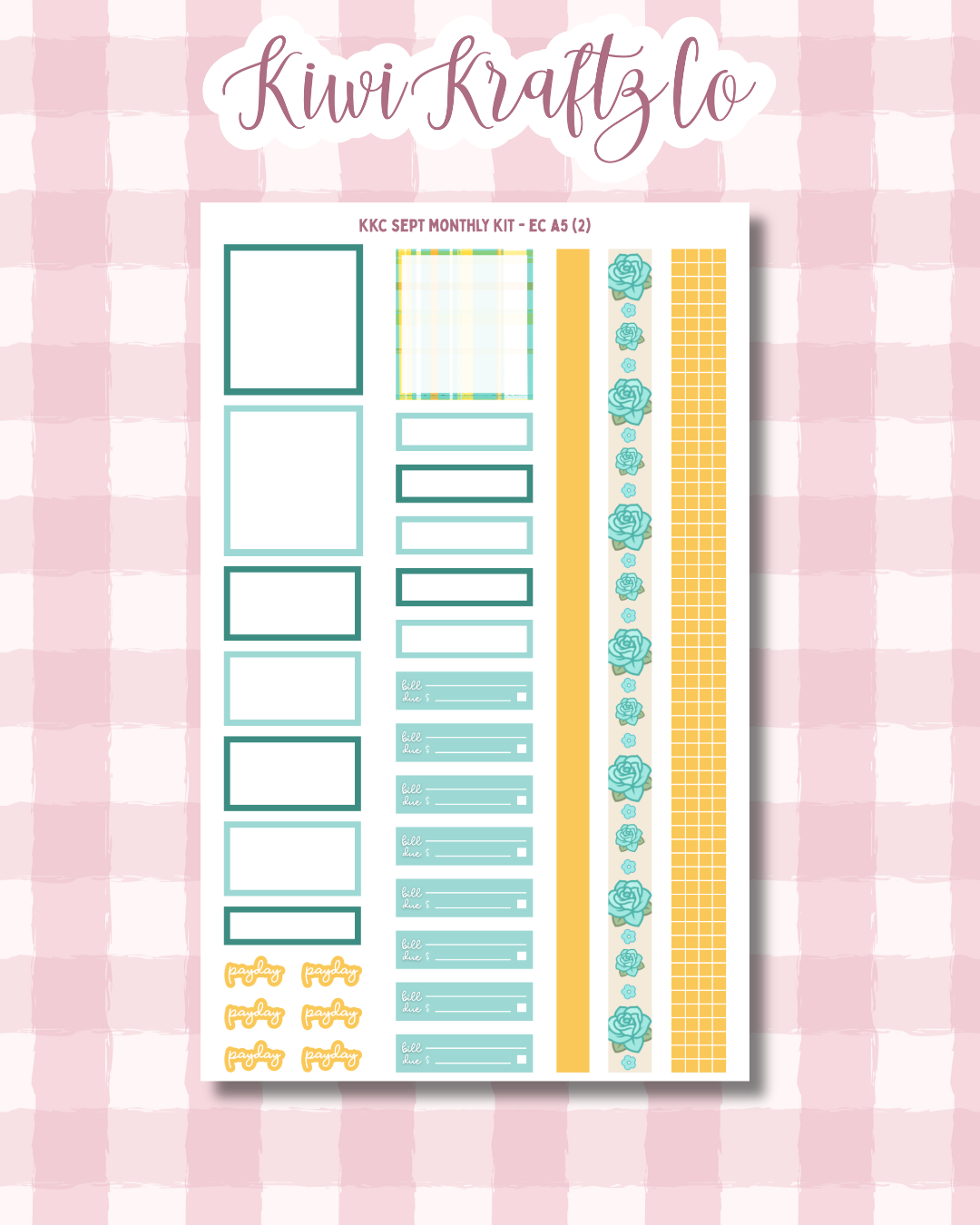 September Monthly Kit - Erin Condren A5
