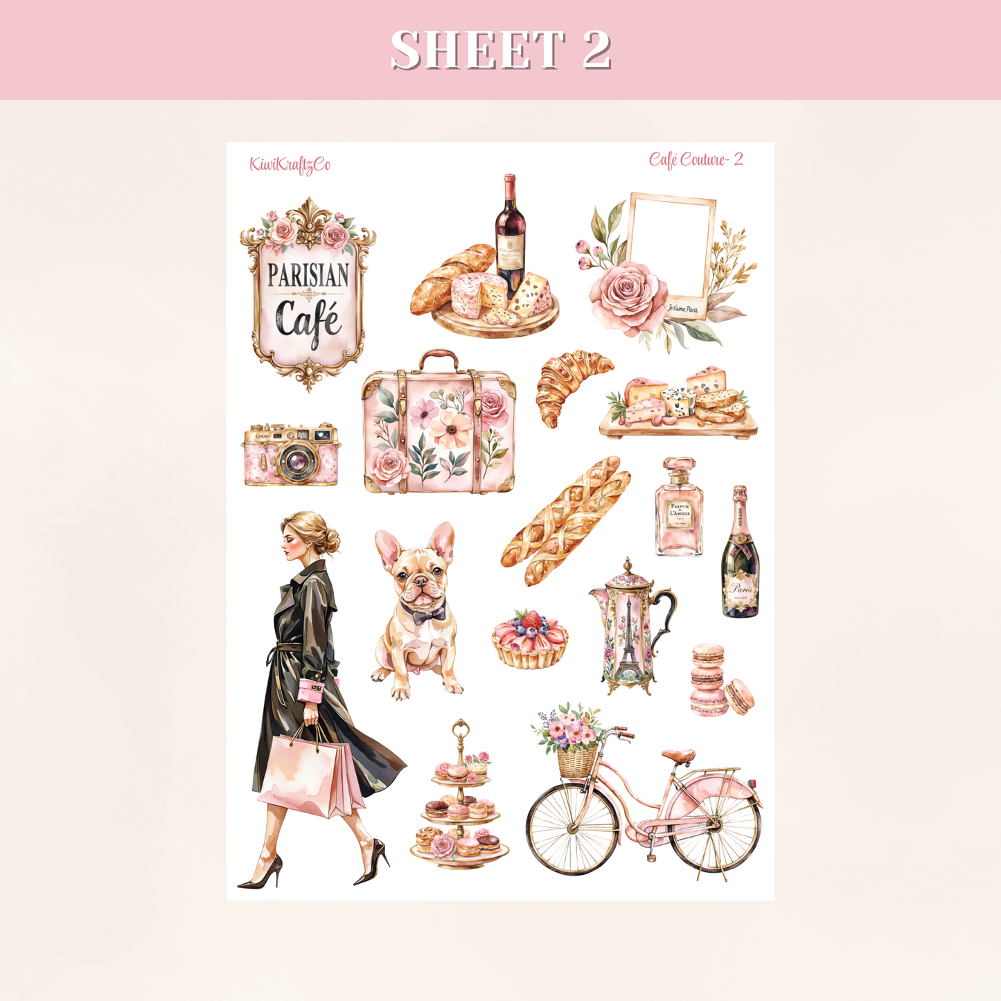 Café Couture PHYSICAL Sticker Kit