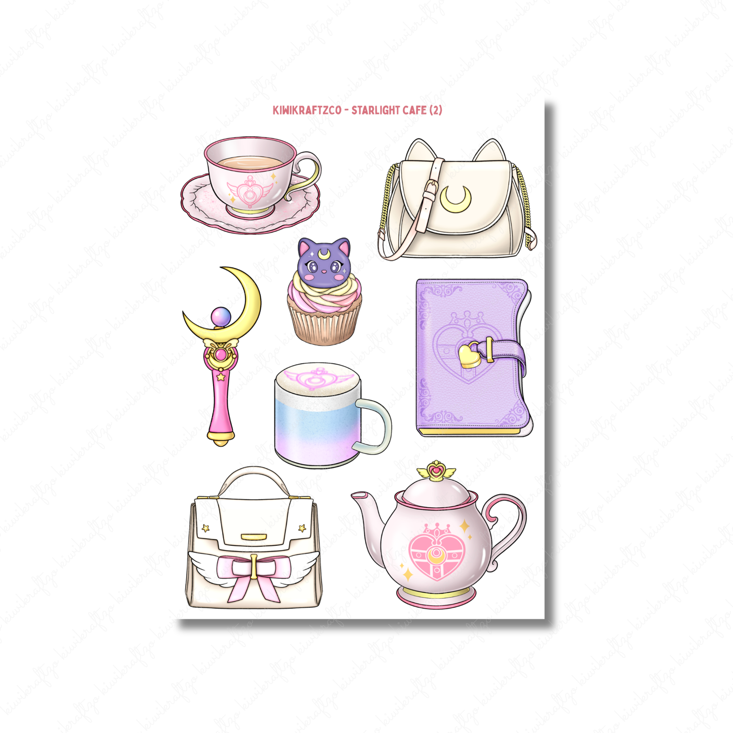 Starlight Cafe PHYSICAL Sticker Kit - Standard Size