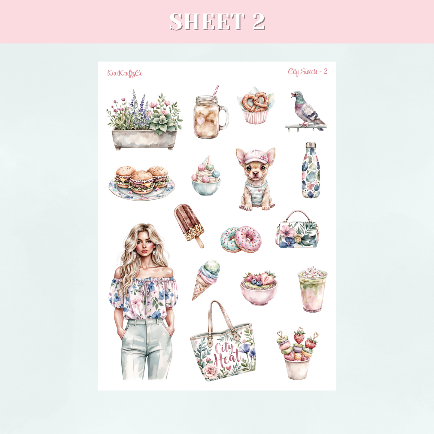 City Sweets PHYSICAL Sticker Kit
