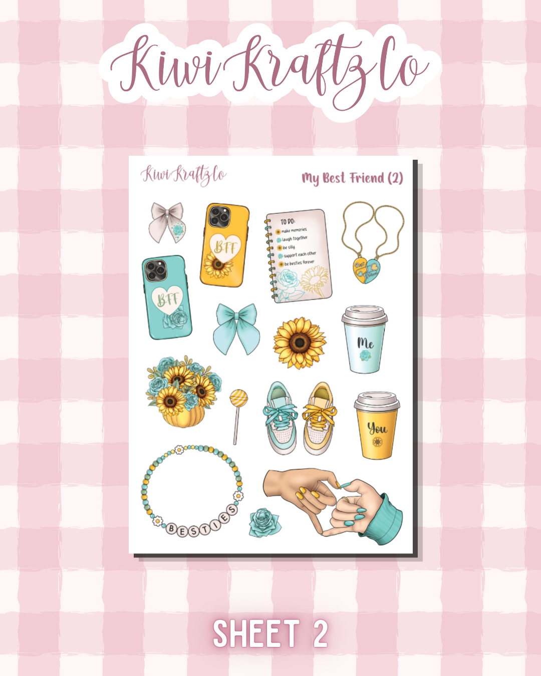 My Best Friend PHYSICAL Sticker Kit - Petite Size