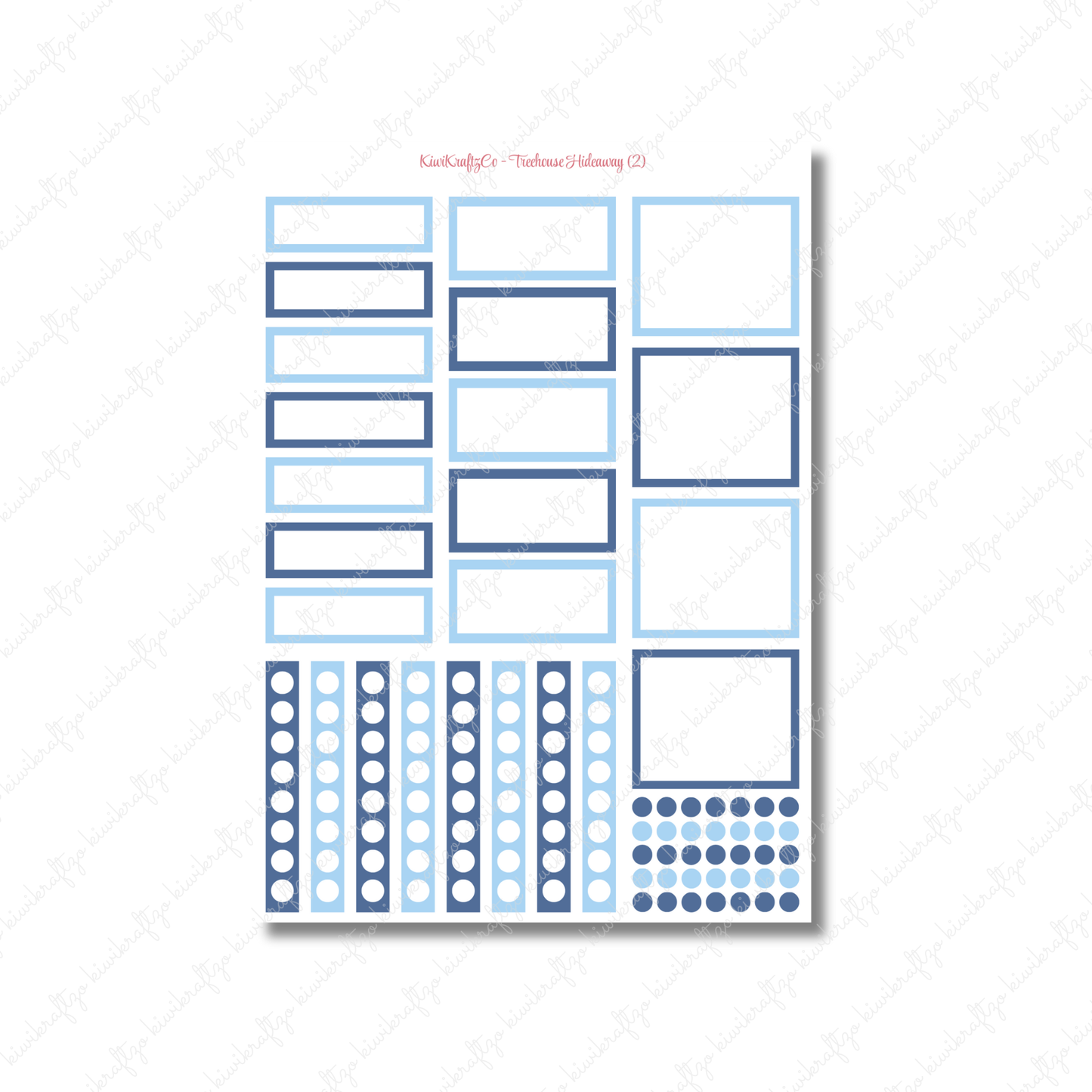 Treehouse Hideaway PHYSICAL Sticker Kit - Petite Size
